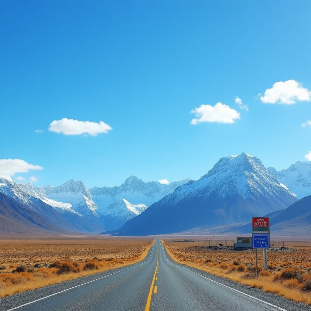 Estación en ruta patagónica