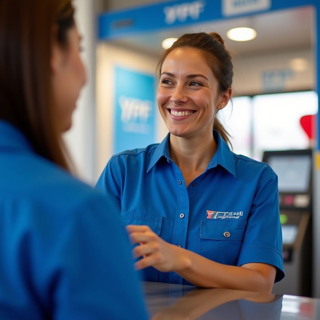 Trabajador de estación YPF